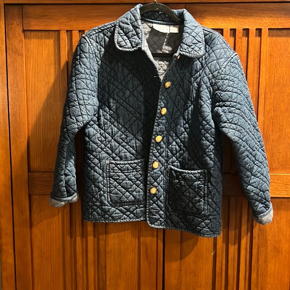KEREN HART quilted jean jacket